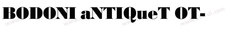 BODONI aNTIQueT OT字体转换